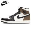 Nike Air Jordan Retro 1 Travis Scott uomo senza paura oro Top 3 oro scuro moka scarpe da basket Sneakers sportive scarpe da ginnastica
