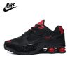 Scarpe da corsa sportive Nike Shox R4 classic first year air colonna incise da uomo taglia 40-45 nero rosso